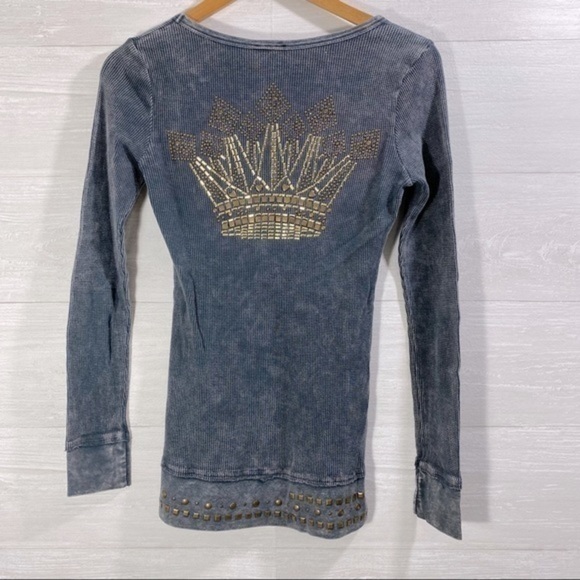 Vocal women’s top Size S- M Color Gray - Picture 4 of 7